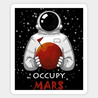 Occupy Mars Sticker